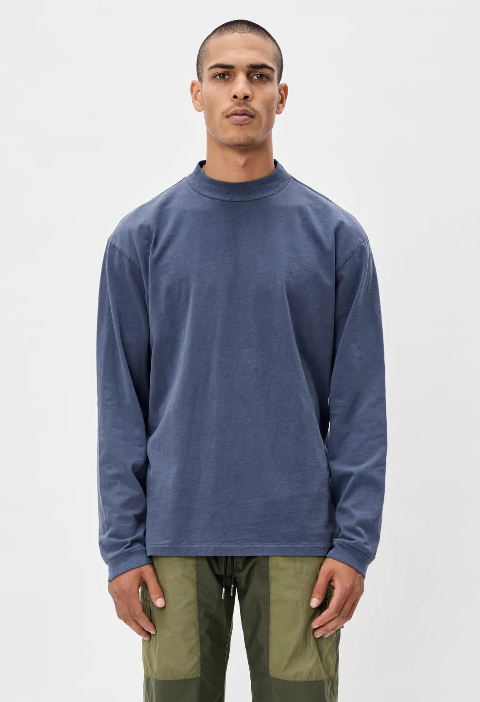 900 LS Mock Tee / Navy