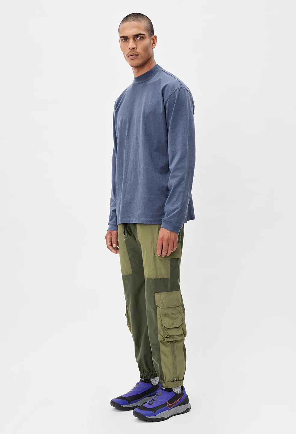 900 LS Mock Tee / Navy