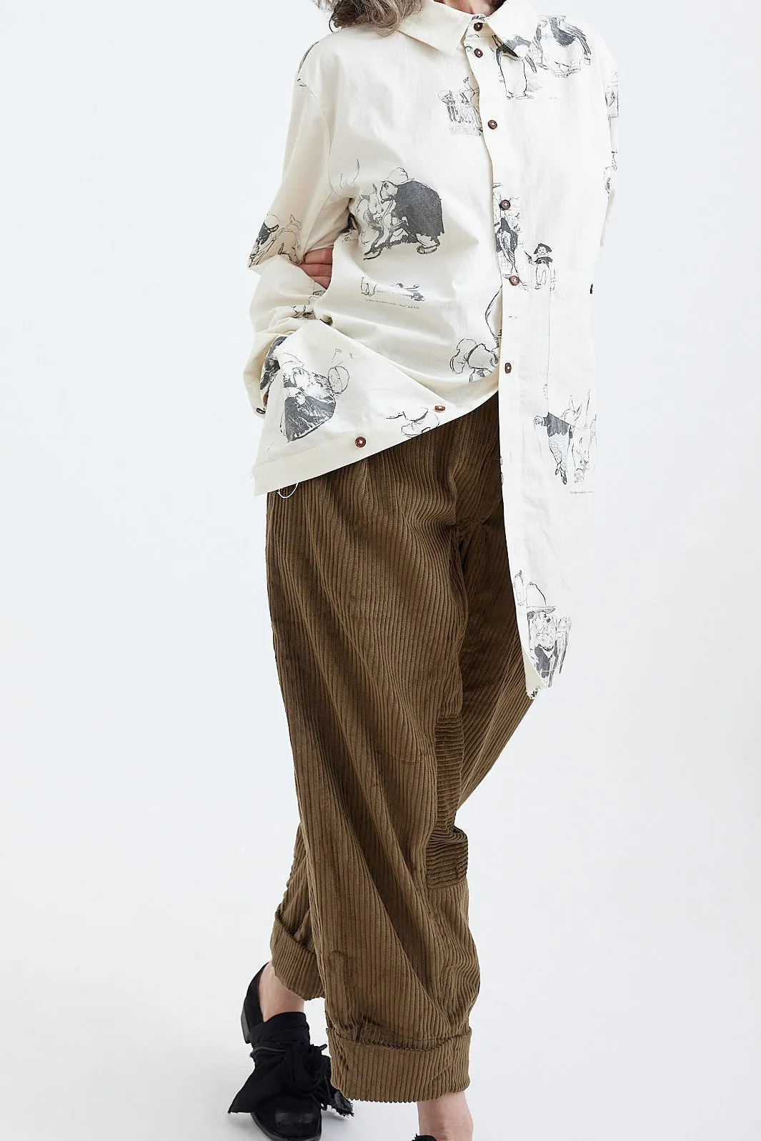 Aleksandr Manamis - Corduroy Panel Pant