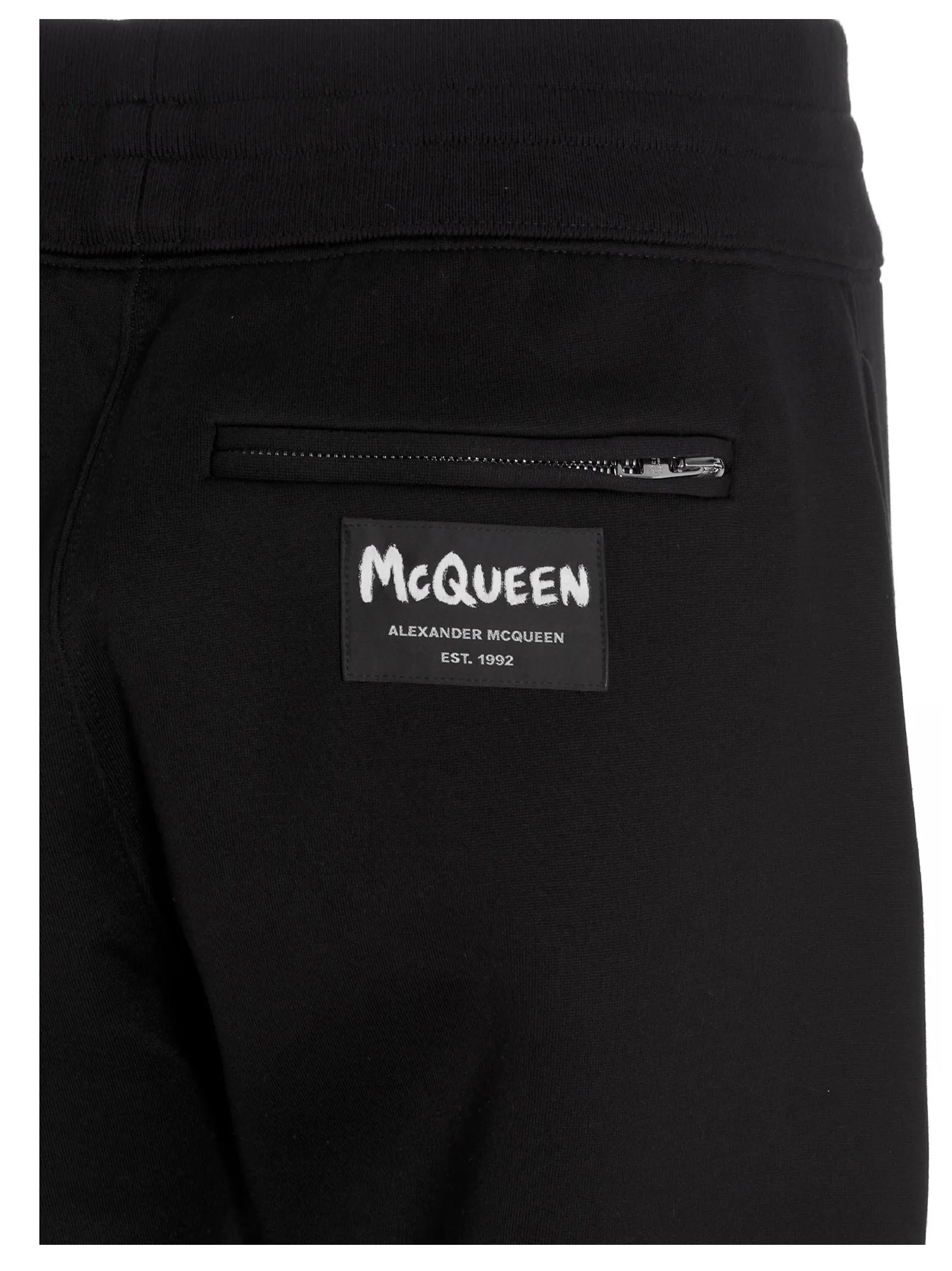 Alexander McQueen Graffiti Logo Patch Jogging Pants