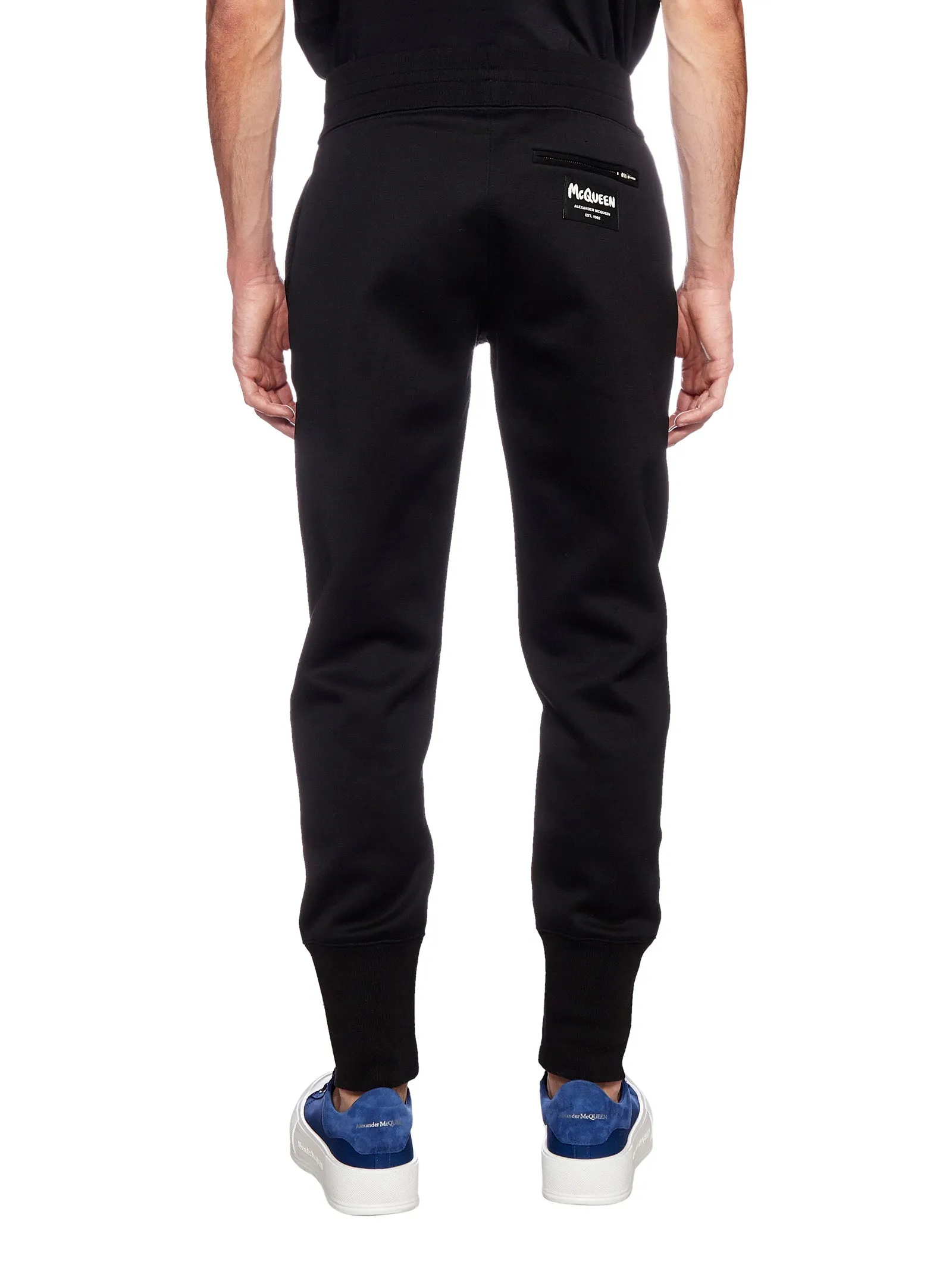 Alexander McQueen Graffiti Logo Patch Jogging Pants