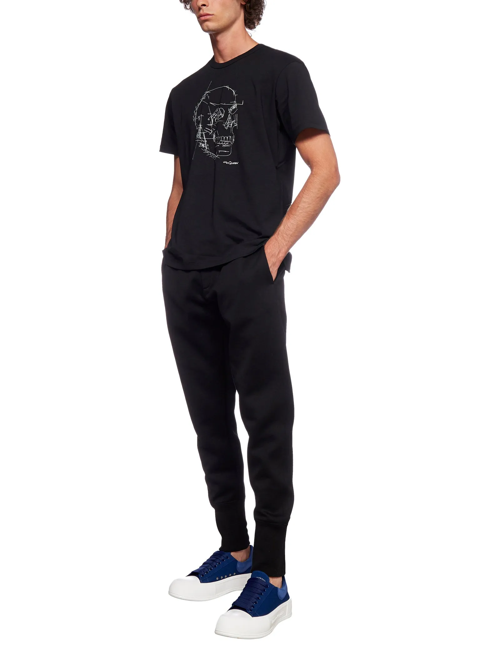 Alexander McQueen Graffiti Logo Patch Jogging Pants