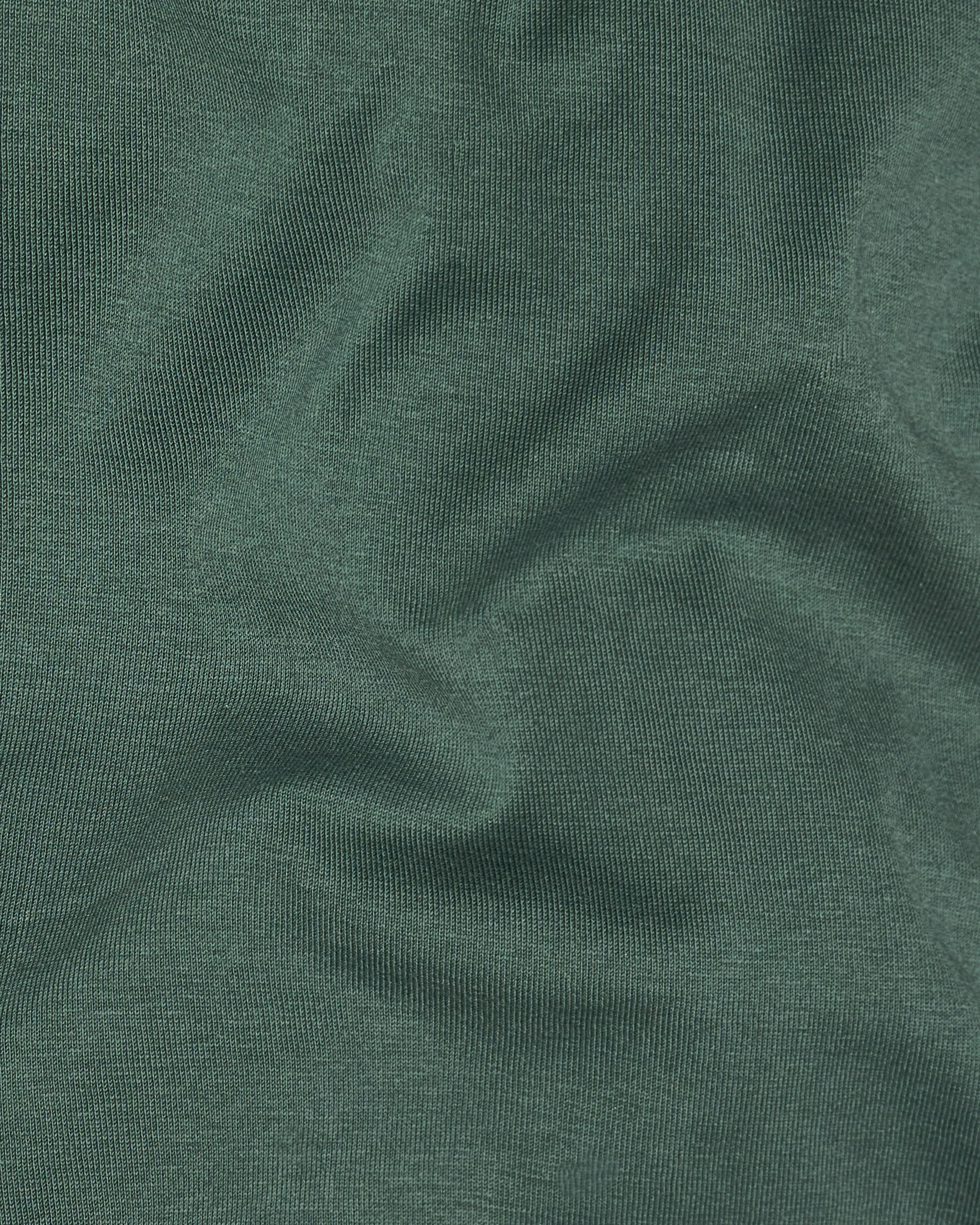 Asparagus Green with  PatchWork with Patch Pocket Premium Organic Cotton Designer T-shirt