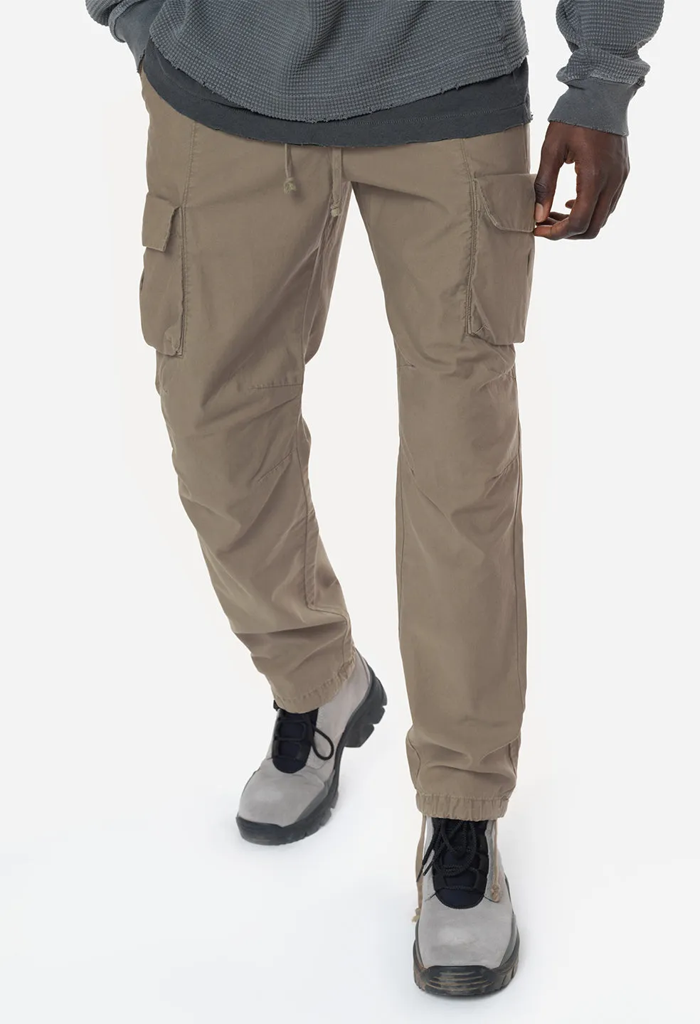 Back Sateen Cargo Pants / Dust