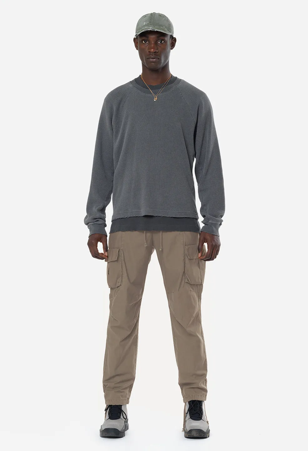 Back Sateen Cargo Pants / Dust