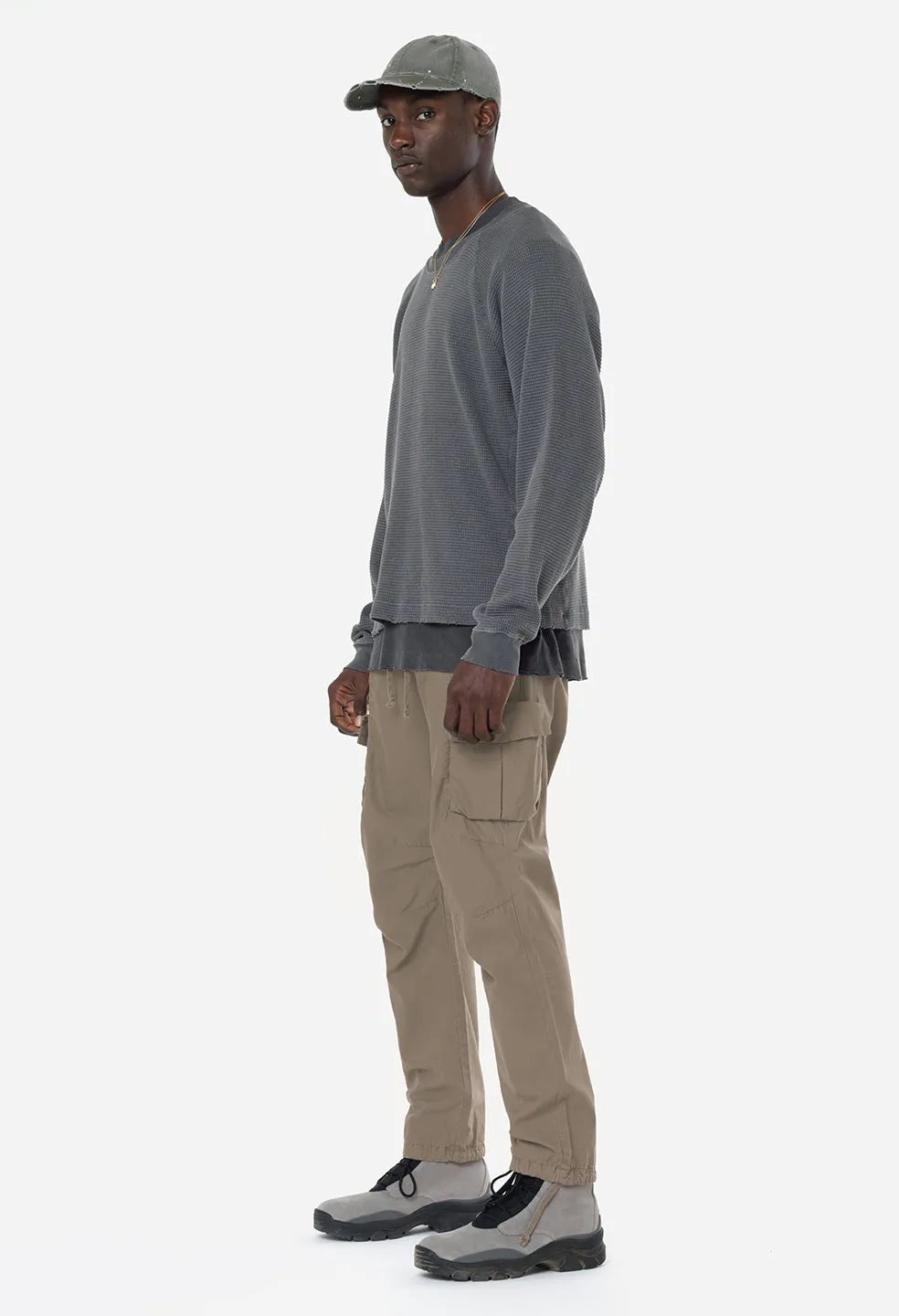 Back Sateen Cargo Pants / Dust
