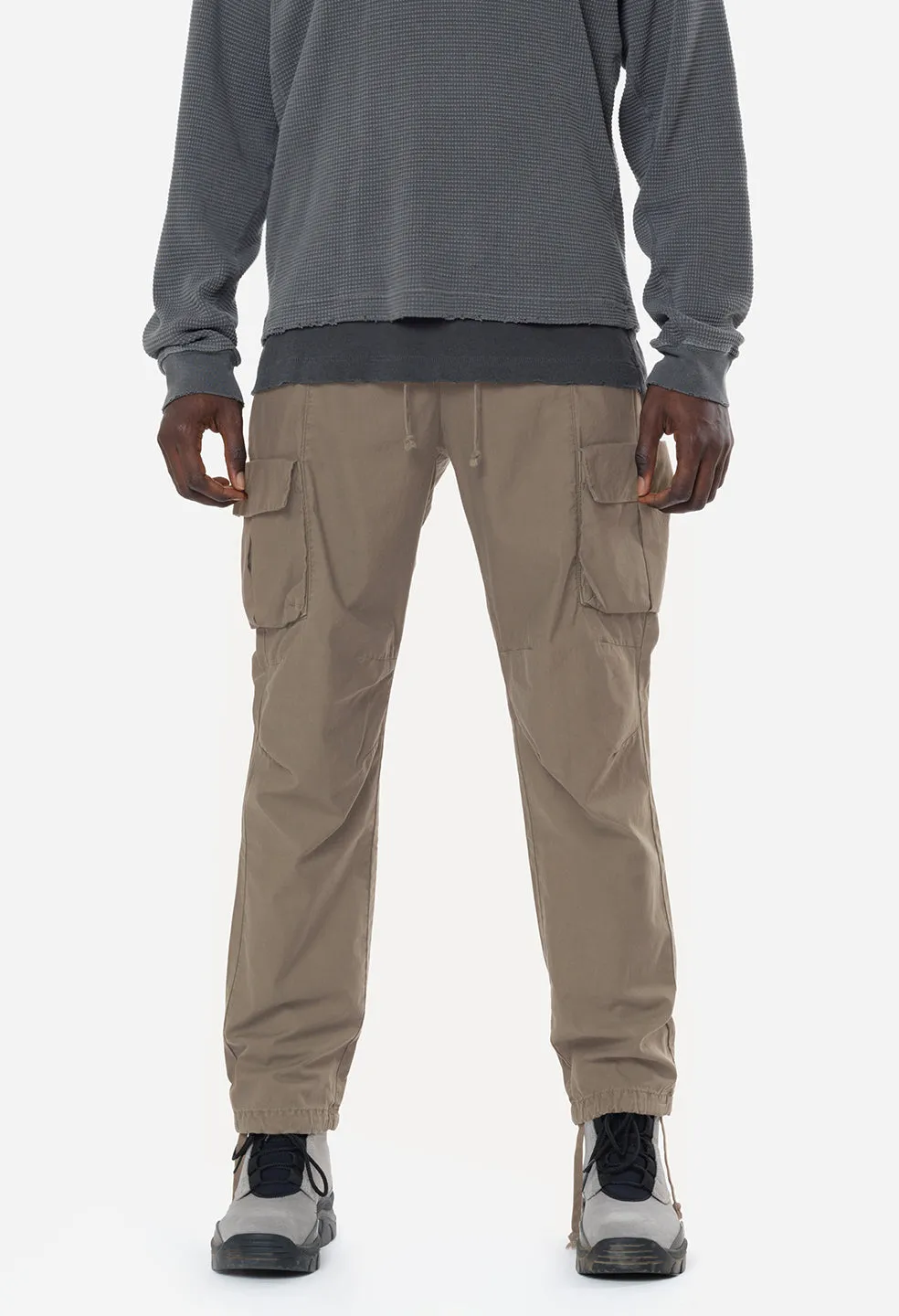 Back Sateen Cargo Pants / Dust