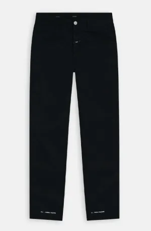Black Linen Pedal Pusher