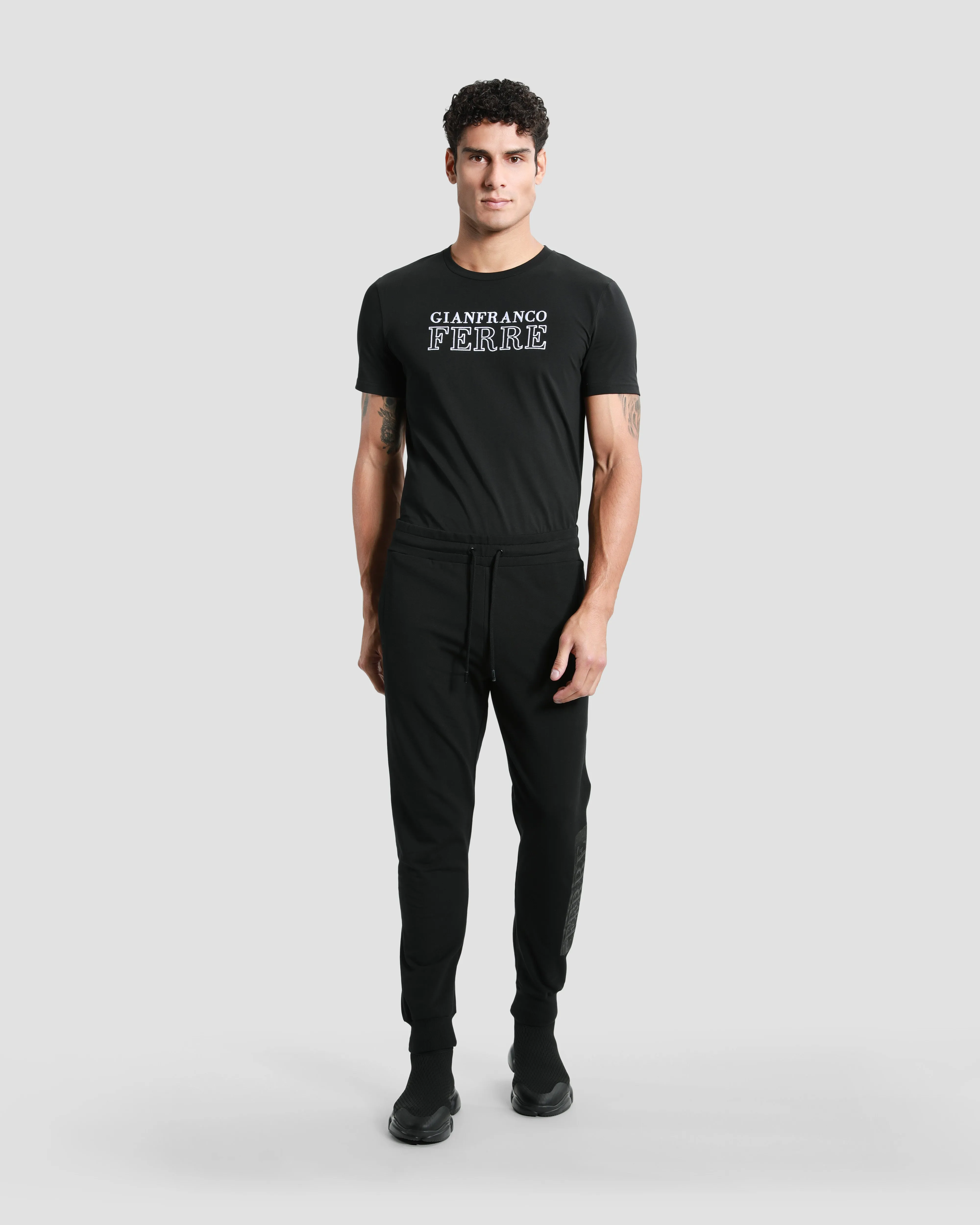 Brand Embossed Side Track Pants