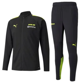 BVB Borussia Dortmund black training bench tracksuit 2021/22 - Puma
