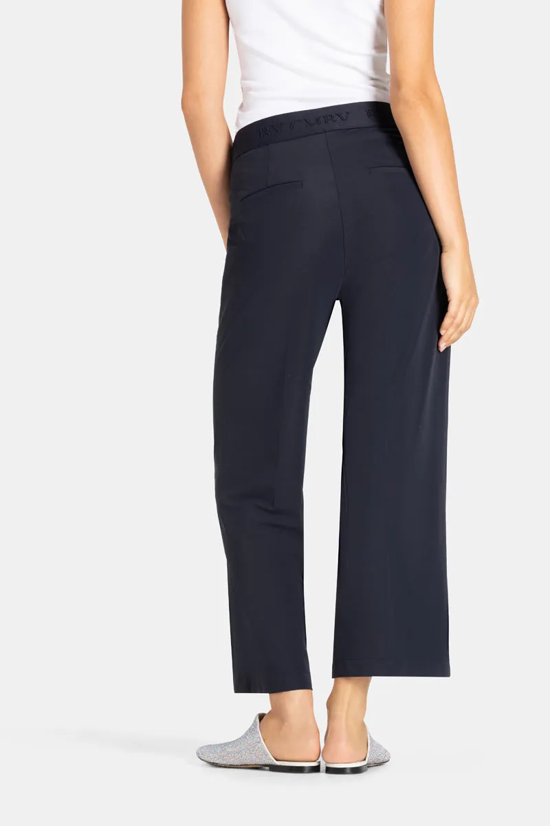 CAMERON CROPPED UTILITY PANTS (NAVY) - CAMBIO