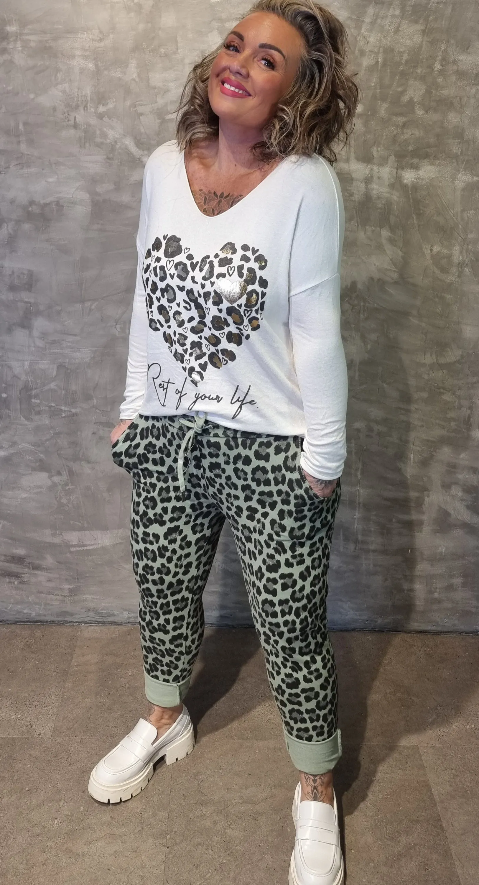 Cassie Leo Pant Kaki
