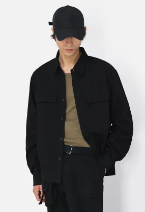 Cotton Himalayan Work Shirt / Black