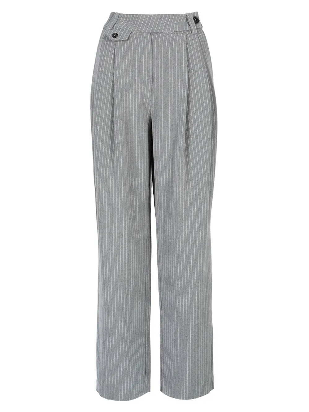 Womens Elegant High-Waisted Tailored Pants by Ena Pely