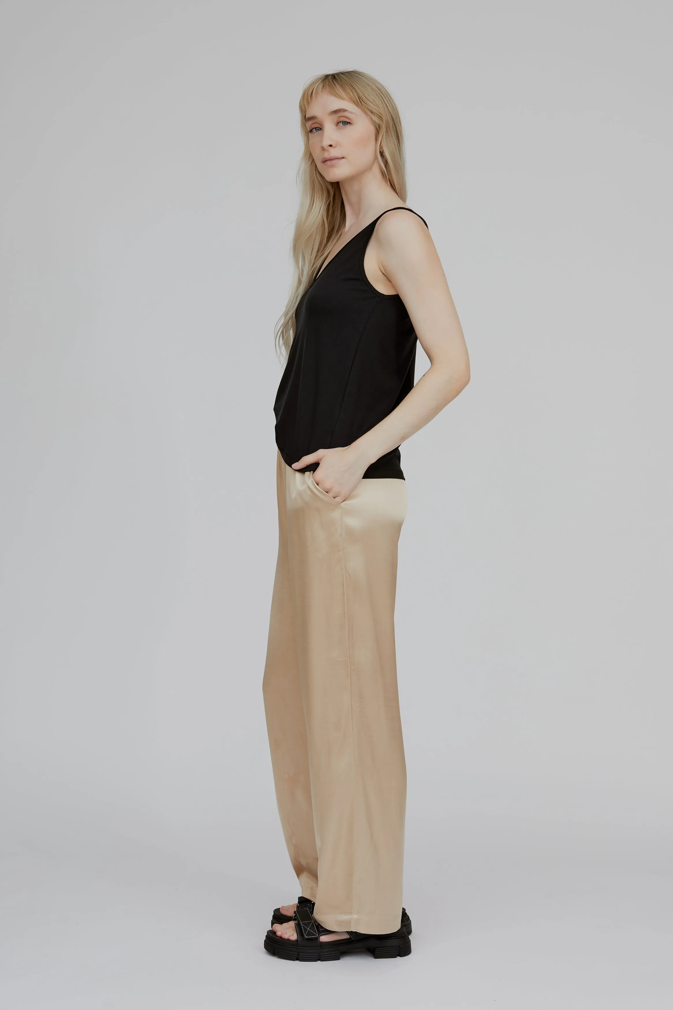 Flora Long Pant - Sesame