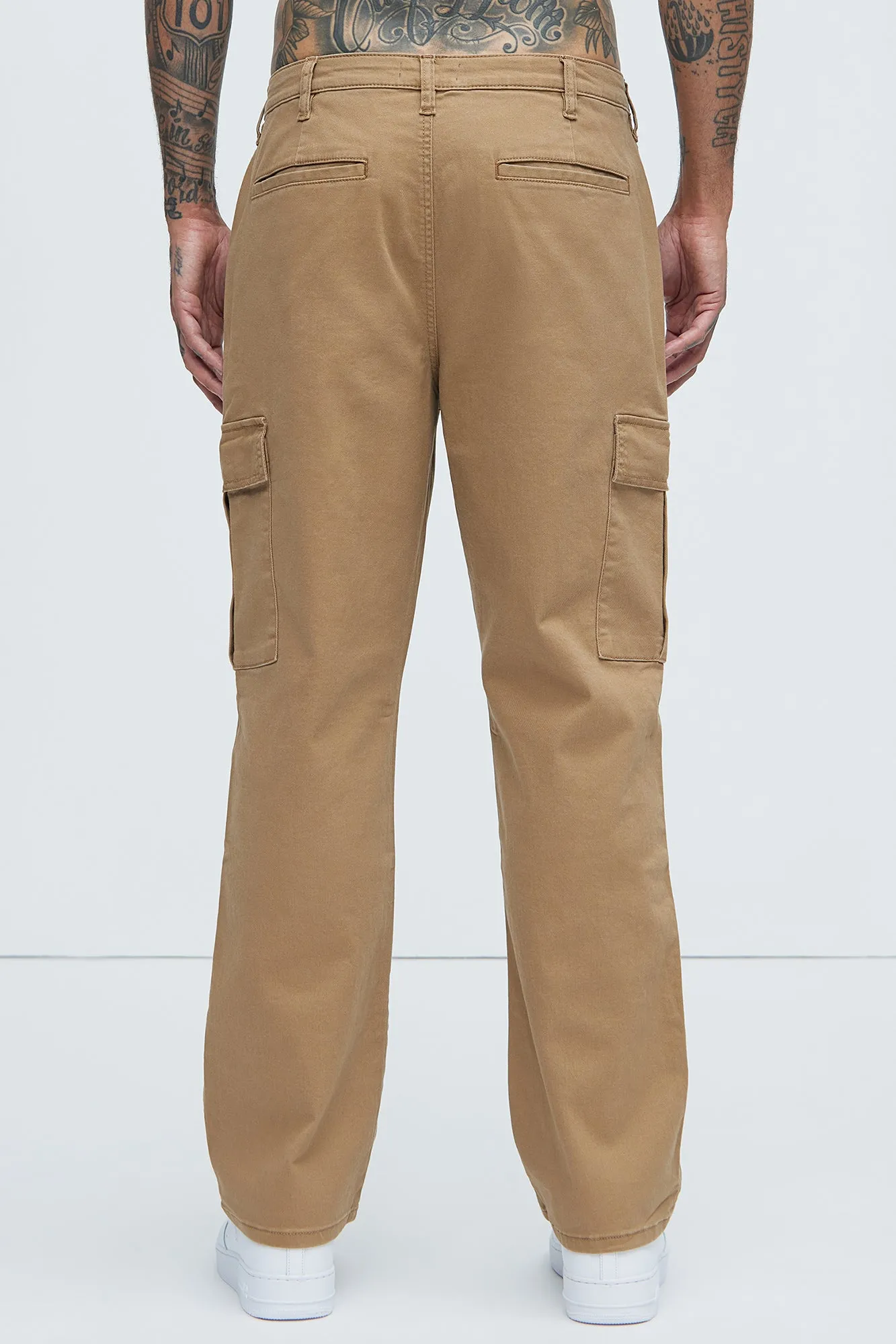 Kyle Straight Cargo Pants - Khaki