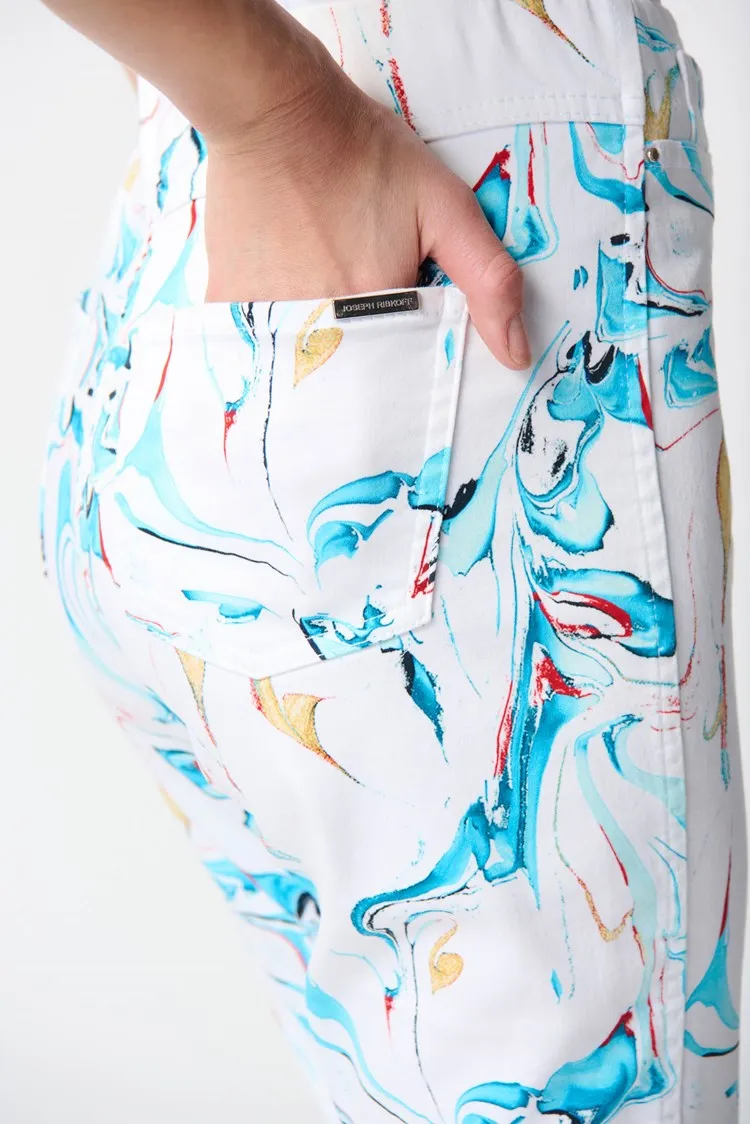 Marbled Print Pant