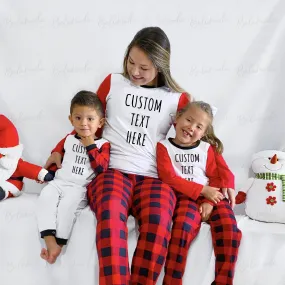 Matching Custom Christmas Pajams