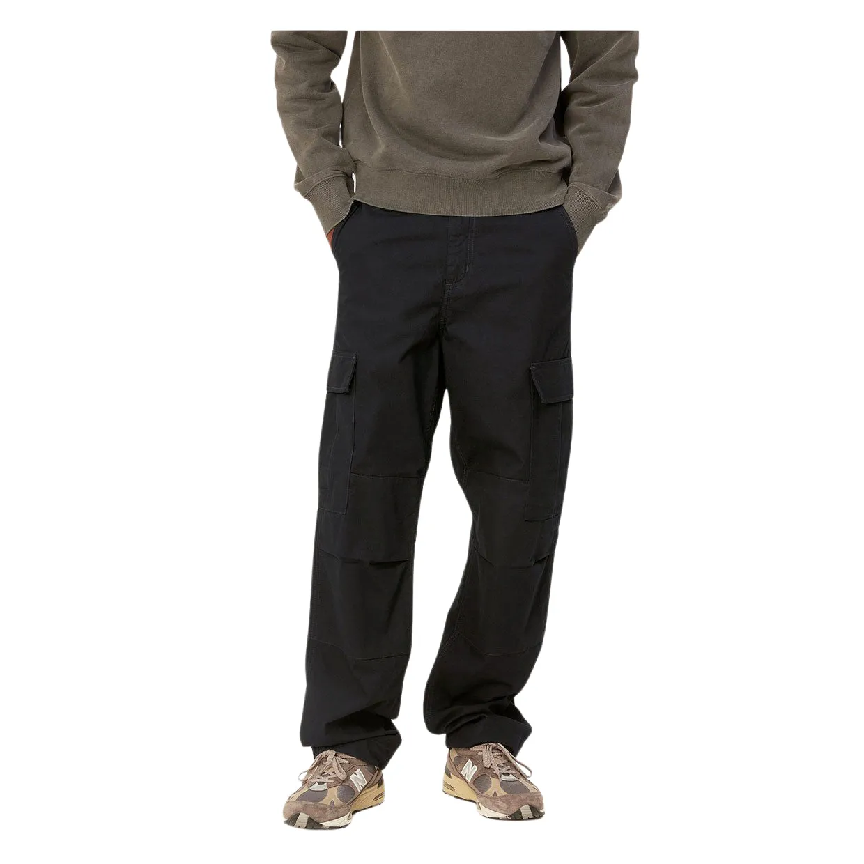 Pantaloni Uomo Carhartt WIP Regular Cargo Pant Nero