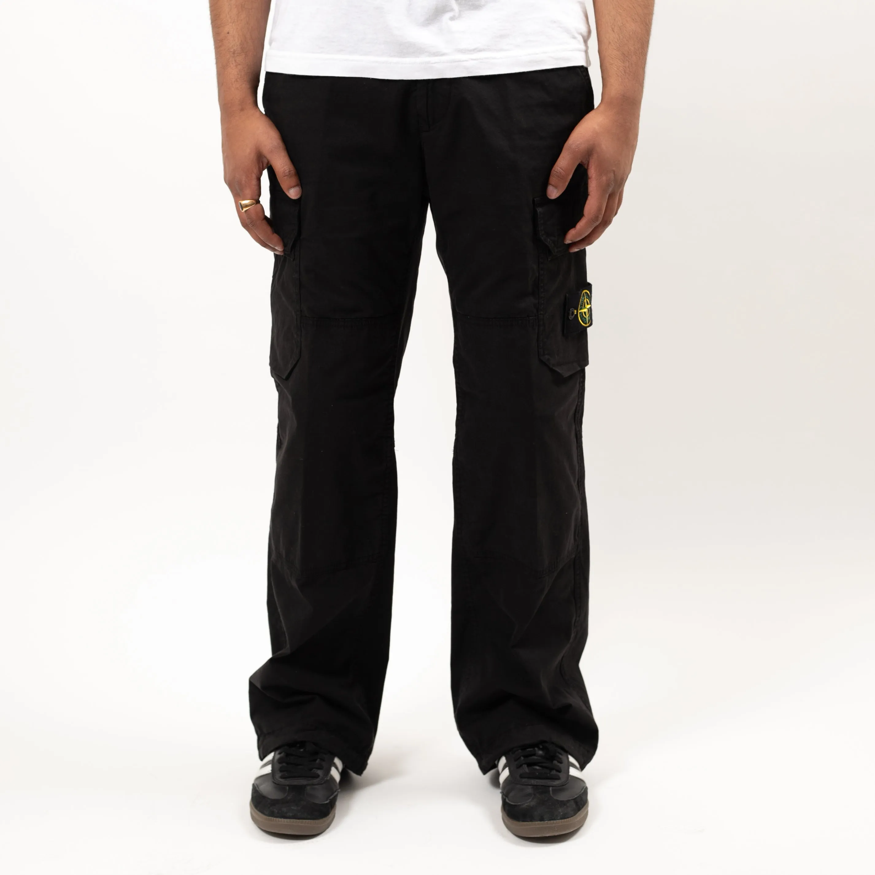 Pants Straight Leg Cargo - Black 2979