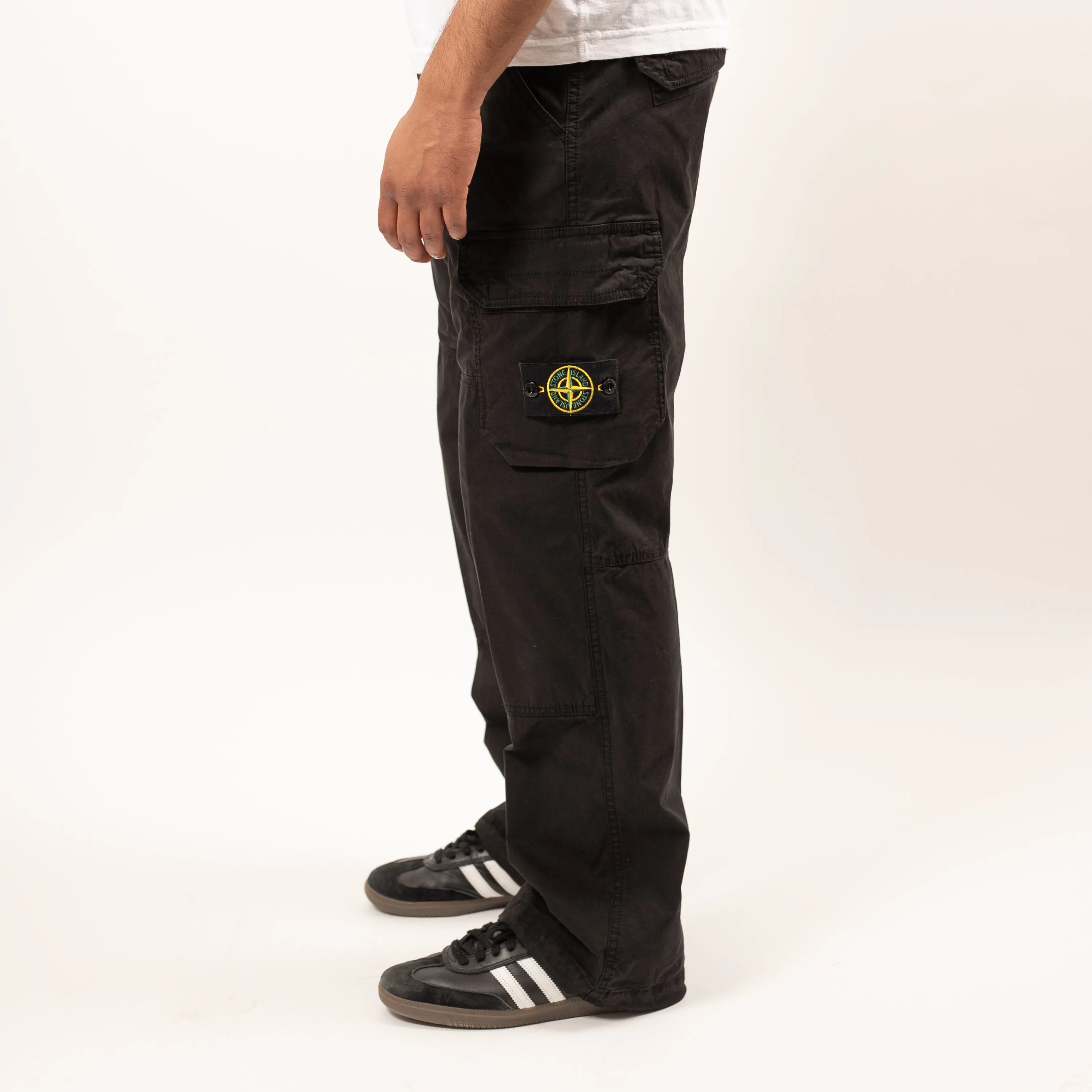 Pants Straight Leg Cargo - Black 2979