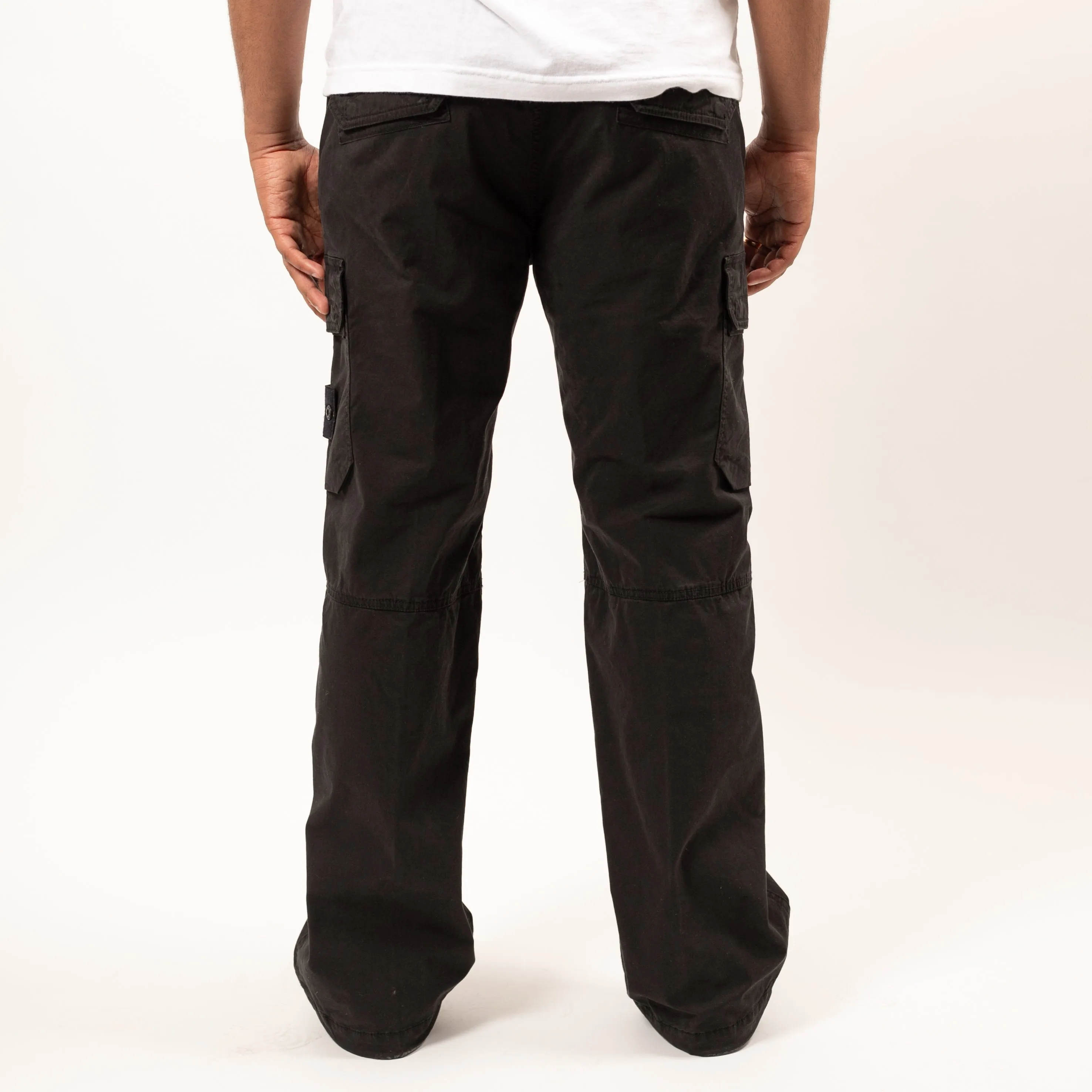 Pants Straight Leg Cargo - Black 2979