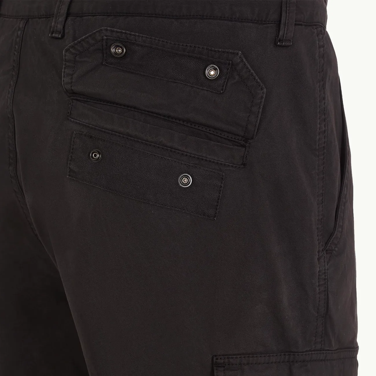 Pants Straight Leg Cargo - Black 2979