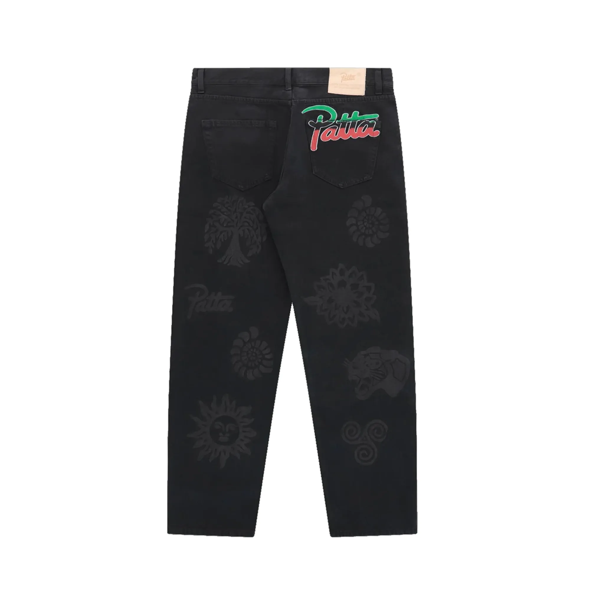 Patta Mens Hope Love Peace Denim Pants