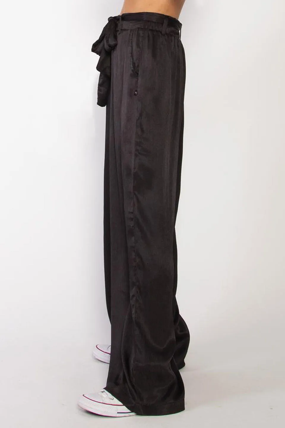 Places Silky Campagne Black Wide Leg Pant