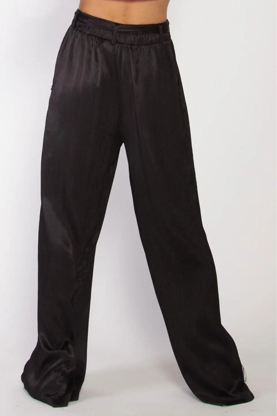 Places Silky Campagne Black Wide Leg Pant