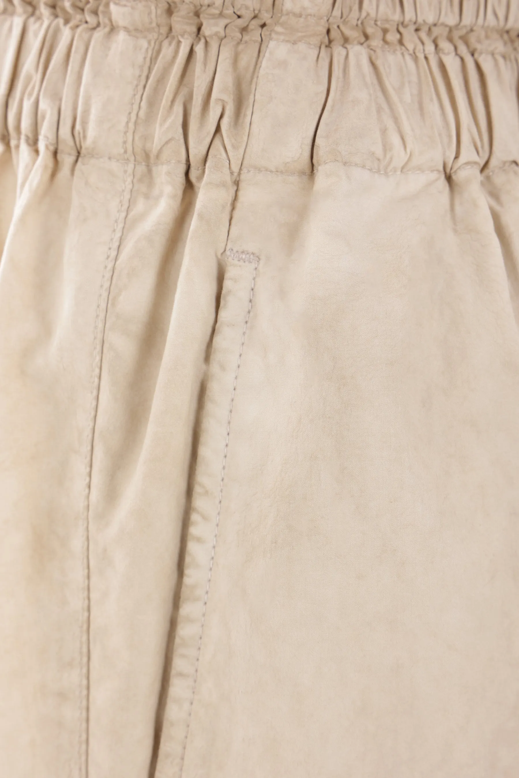 poplin wide-leg pants