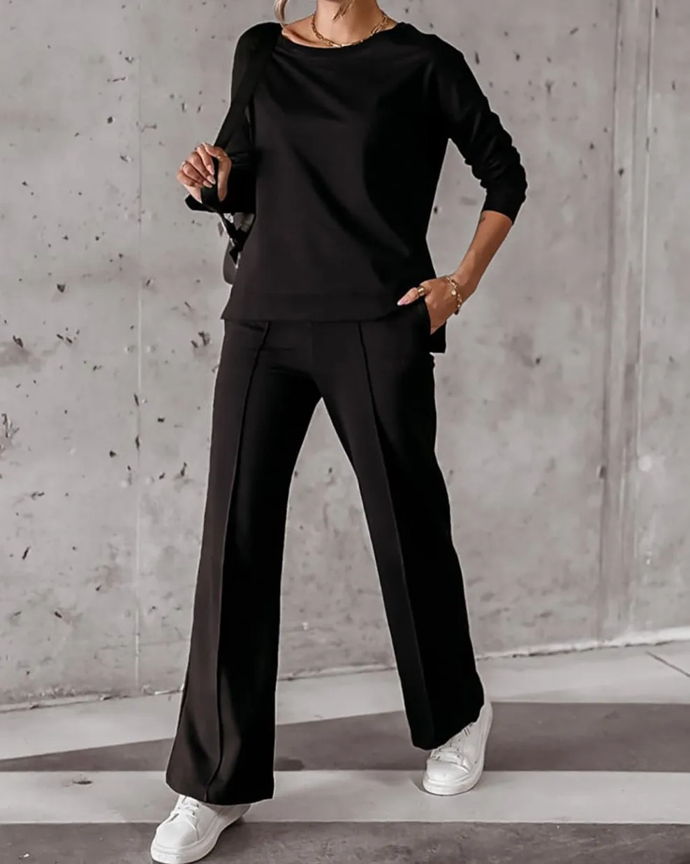 Pullover and Center Seam Pants Set