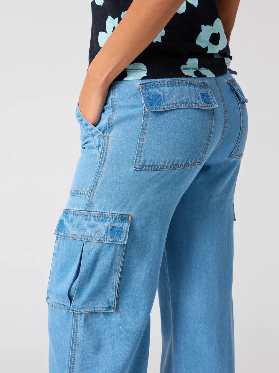 REISSUE CARGO DENIM PANT - SANCTUARY