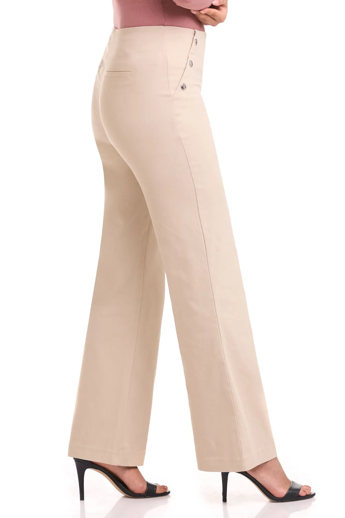 Rekucci EcoCosy Comfort Wide Leg Pull-On Pant