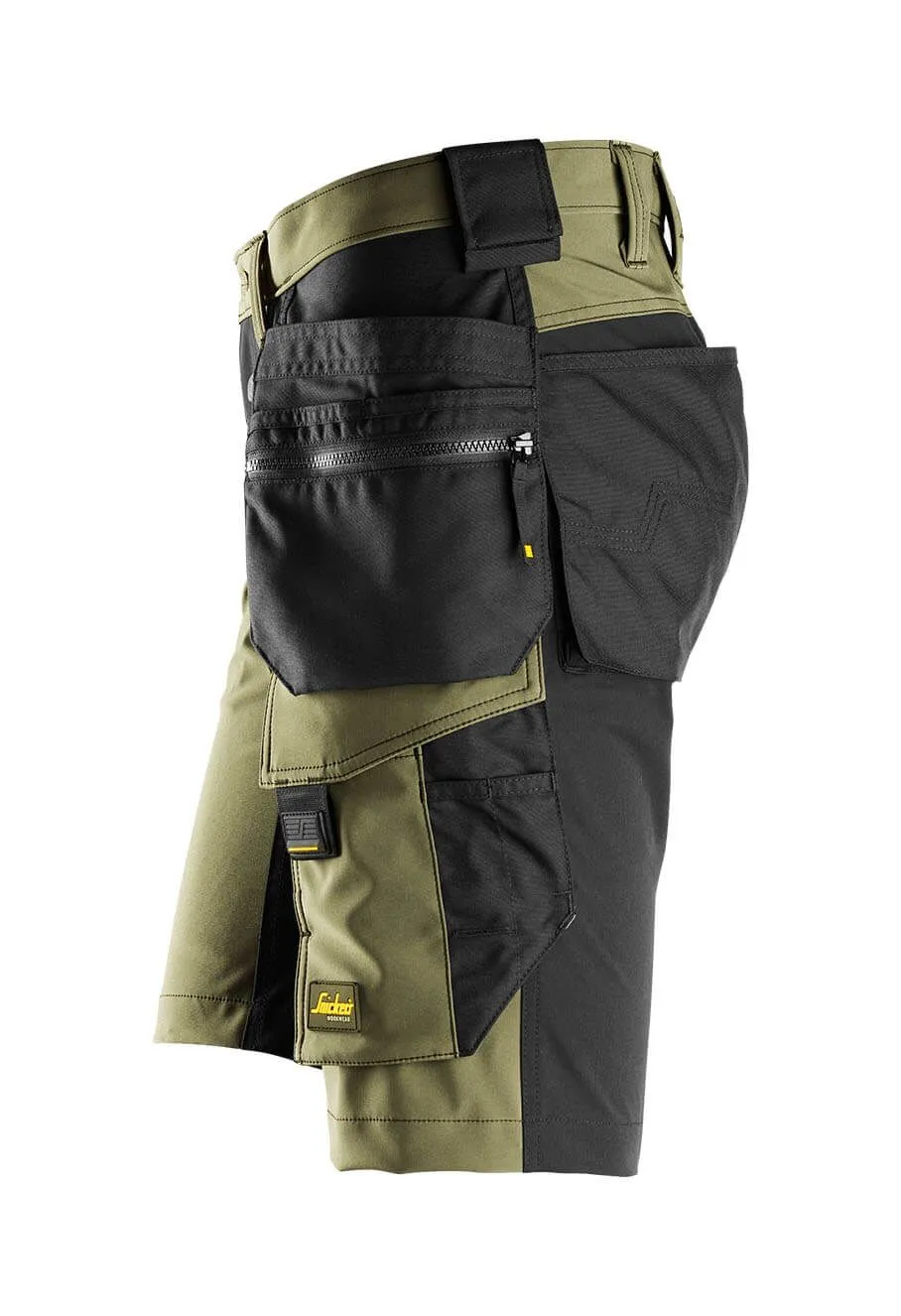 Snickers&#x20;Work&#x20;Shorts&#x20;Holster&#x20;Pockets&#x20;4-Way&#x20;Stretch&#x20;6175&#x20;Green