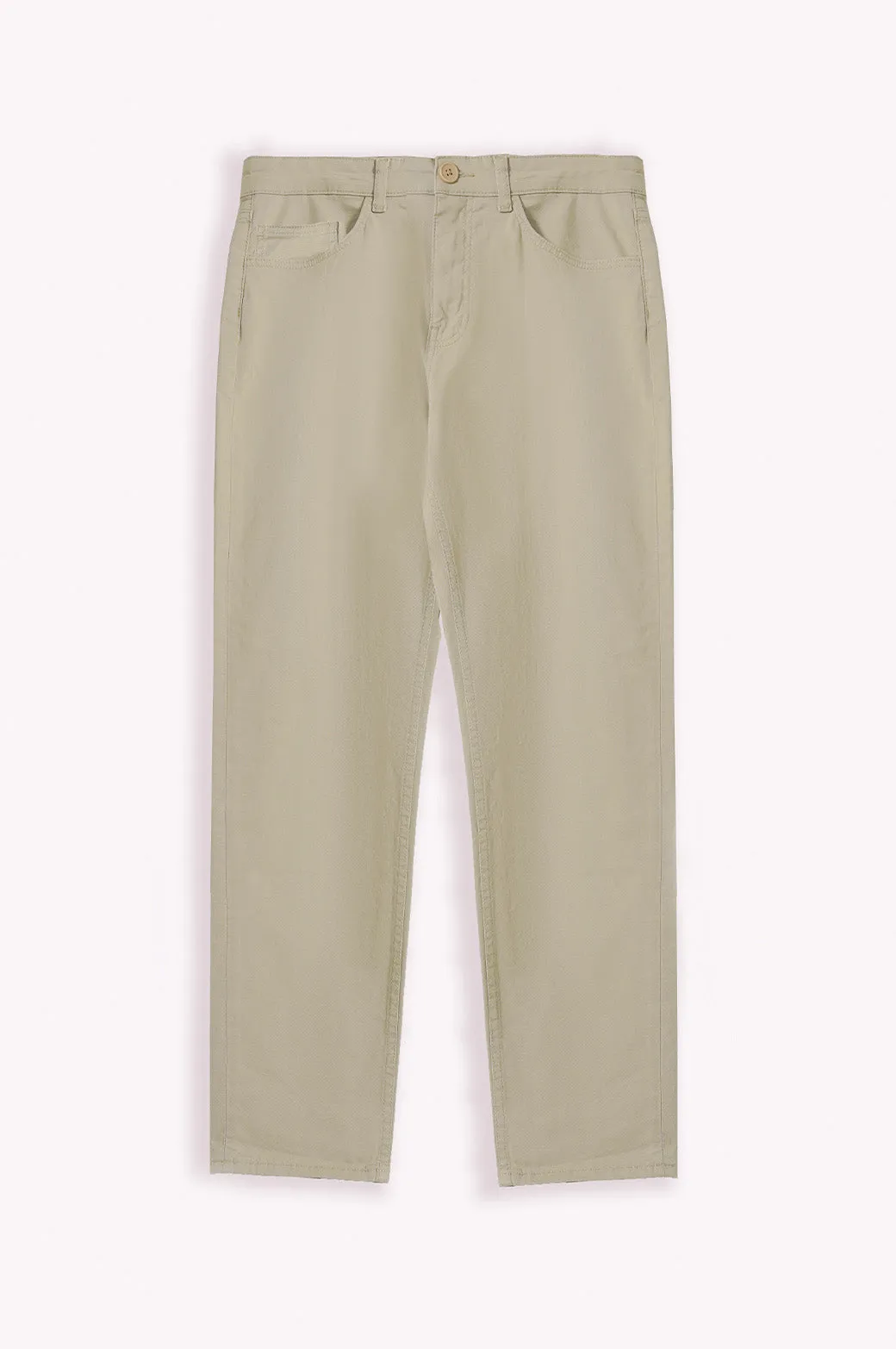 STRAIGHT COTTON PANT