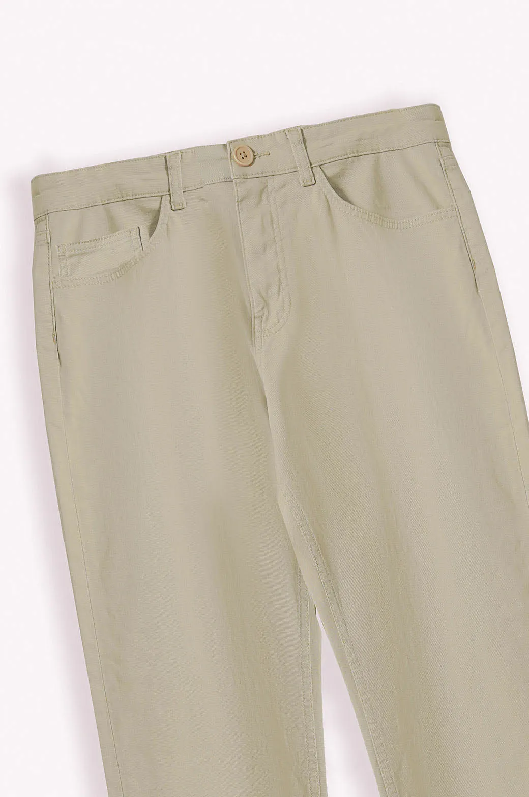 STRAIGHT COTTON PANT