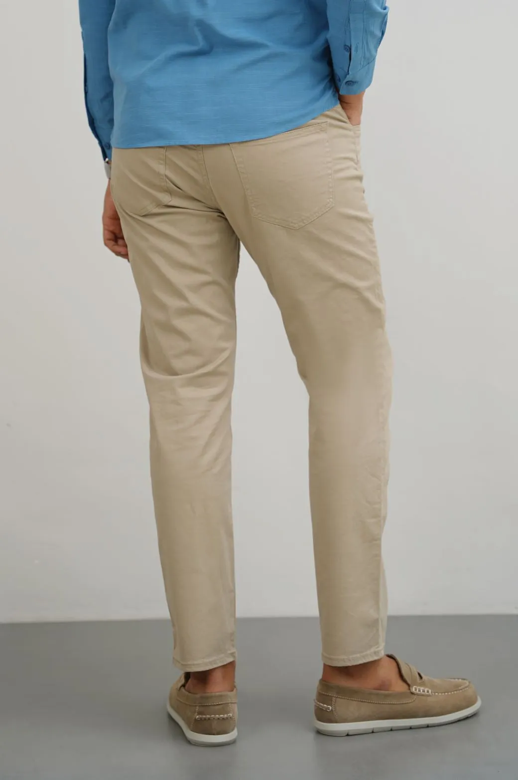 STRAIGHT COTTON PANT