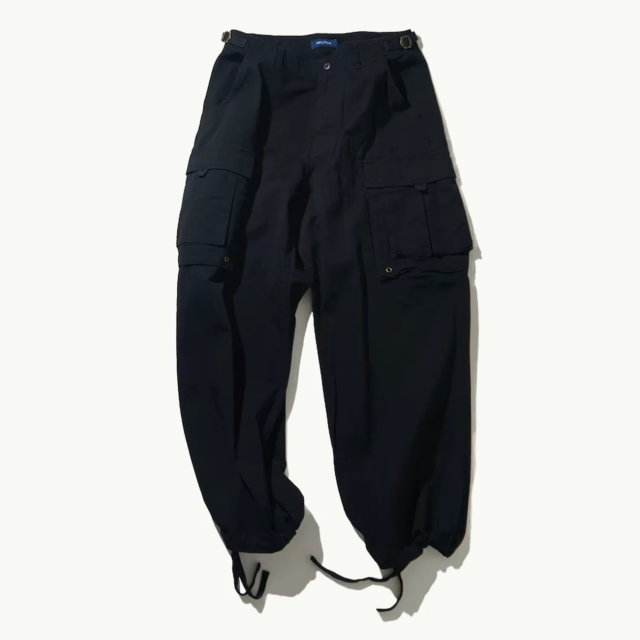 Straight Fit Cargo Pants - Black