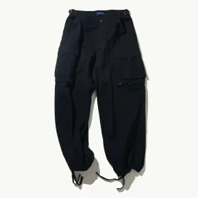 Straight Fit Cargo Pants - Black