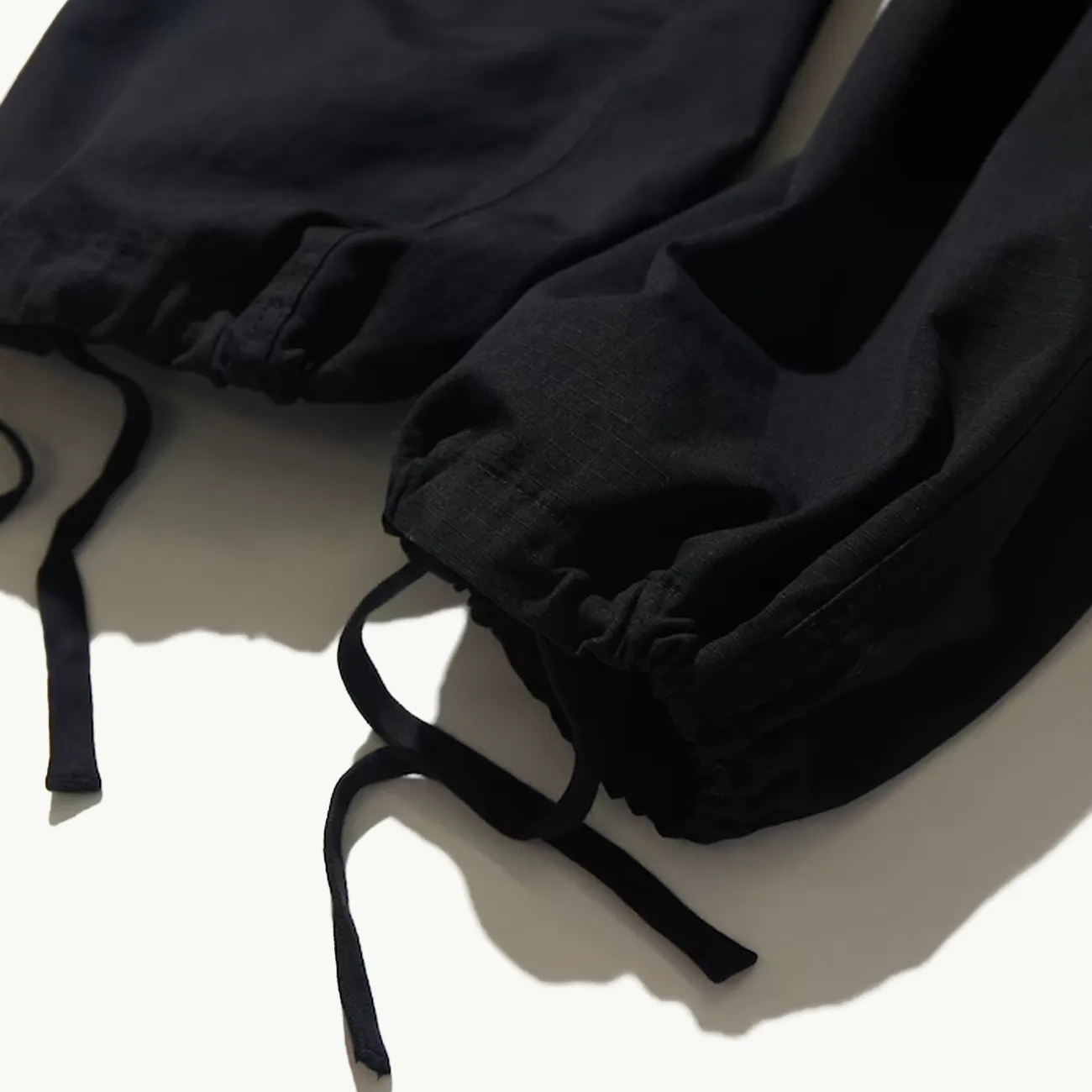 Straight Fit Cargo Pants - Black