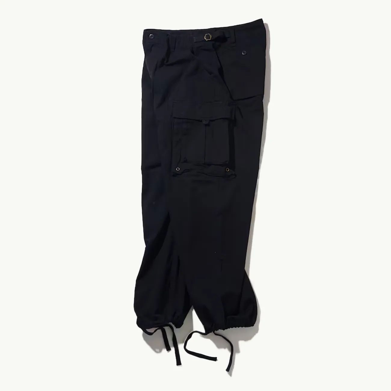 Straight Fit Cargo Pants - Black