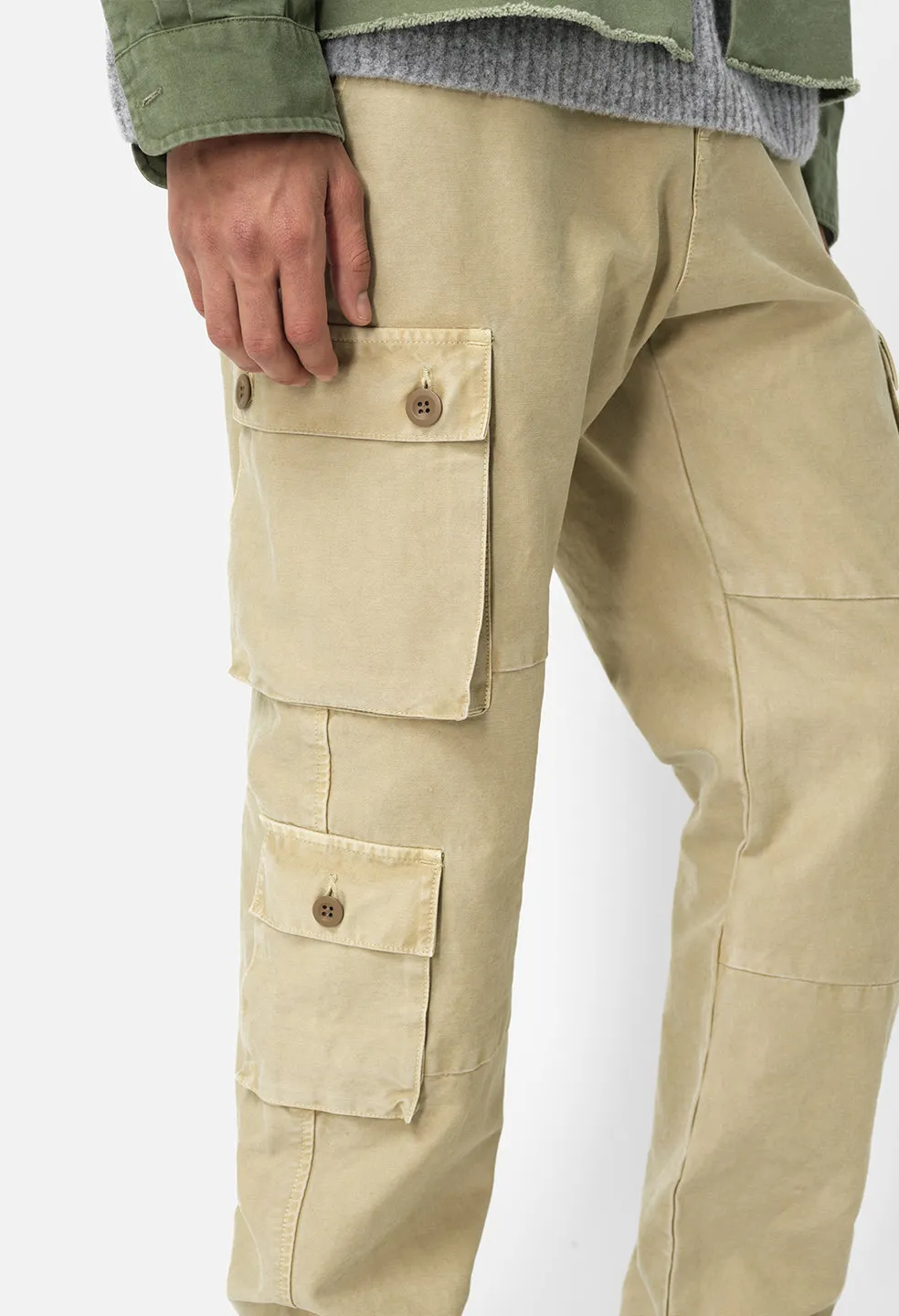 Techno Utility Cargo Pant / Tan