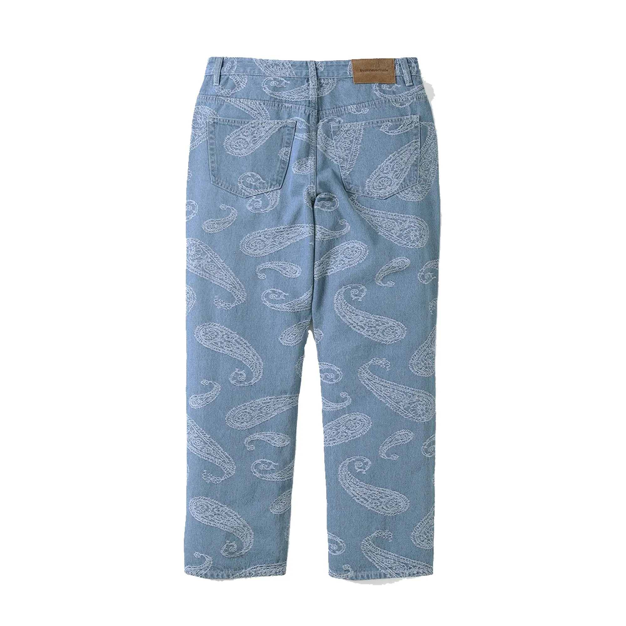 Thisisneverthat Mens Paisley Denim Pant 'Light Blue'