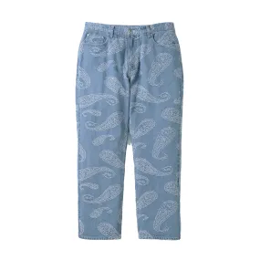 Thisisneverthat Mens Paisley Denim Pant 'Light Blue'